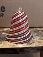 HANDMADE SPIRALED GLASS ORNAMENT