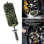 Car Wheel Brush,Wheel Barrels Brush, Long Handle Microfiber ,Cleaning Brush