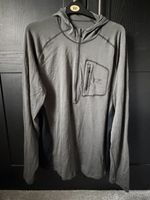 Kuiu ULTRA Merino 145 Zip-T Hunting Hoodie Men's Size XL Gun Metal Grey