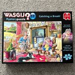 Wasgij Mystery Puzzle #17 Catching a Break! 1000 Piece Cardboard Jigsaw