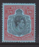 (F179-30) 1938 Bermuda 2/6d KGVI stamp MUH (AE)  (DS23)