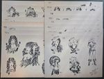 17 Sheets 1960's Paul Rogers, Vintage, Traditional Designs Tattoo Flash, Jax, FL