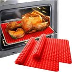 Diamond Chef Silicone Pyramid Mat Baking Cooking Mats Oven Sheet Non-Stick 2Pack