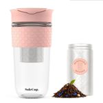 Travel Mug Loose Tea Infuser - Detachable Tea Strainer with Spill Proof Lid - 18