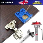 For Kitchen Cabinet Doors 35mm Concealed Cabinet Hinge Hole Cutter with Drill UK