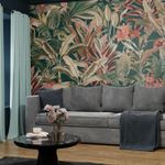 Superfresco Easy Funky Jungle Teal Print To Order Fixed Size Mural | Wallpaper