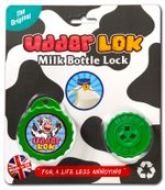 UdderLok-The Original Patented Milk Bottle Lock! Stop People Pinching Your Milk!