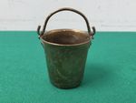 Small Vintage Brass Bucket Plant Pot Planter Vase