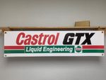 Castrol GTX Banner Liquid Engineering Motor Oil Workshop Garage  Wall Display