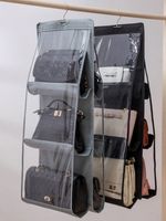 1PC 6/8 Pocket Hanging Purse Handbag Organiser Clear Wardrobe Closet Storage Hol
