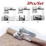 Sewing Feet - 1/3Pcs Wide Hem Foot Low Shank for Brother Singer Machines