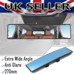 10.5'' Universal Car Interior Anti Glare Wide Angle Rear View Rearview Mirror UK