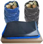 EXTRA HEAVY DUTY BLACK BLUE RUBBLE BAGS SACKS BUILDERS BAGS HIGH STRENGTH