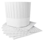 Paper Chef Hats Classic White Disposable Adjustable 9" High Size Choose Qty