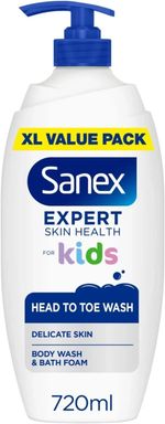 Sanex Expert Skin Health Head to Toe Kids’ Body Wash 720ml