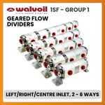 Walvoil 1SF Group One, Geared Flow Divider Left/Right/Centre Inlet, 2-6 Ways