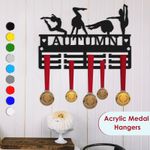 Personalised Gymnastics Medal Hanger Medal Holder Wall Display Rack Achievement