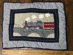 Pottery Barn Kids Thomas the Tank Engine Pillow Case featuring embroidered