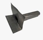lead flat roof outlet 100mm chute 450 long leadwork flat roof Inc VAT
