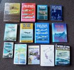 Job Lot 13 Aircraft Books WW1 - WW2 Bombers Flying Boat Aces RAF Devon Cornwall