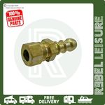 8mm Brass Compression/Fulham Nozzle Fitting Motorhome Caravan Campervan