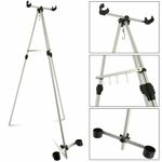 SEA FISHING TRIPOD BEACH ROD STAND FOR 2 SEA FISHING TACKLE RODS AND REELS 6ft