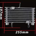 Motorcycle Engine Cooler Universal Aluminum Alloy Oil Radiator Kit for Car and