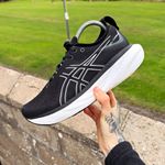 ASICS Gel-Nimbus 25 Mens Running Trainers Black/White UK 5.5 EU 39.5 1011B547