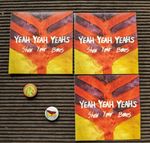 Yeah Yeah Yeahs RARE Promo Show Your Bones Gold Lion Badges + Vinyl Stickers