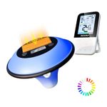 Solar Wireless Pool Thermometer Set 7 Colors Ambient Light Outdoor Swimming Pool