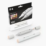 Spectrum Noir ILLUSTRATOR FIGURE Twin Nib Marker Pen 12pk ** SALE 55% OFF **