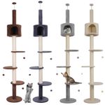 Floor to Ceiling Cat Tree Tower Climbing Activity Center Scratching Post Condo