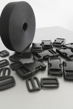 25mm Webbing Buckle Set Strap Making Kit Side Release & Triglides Lead Belt