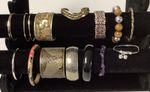 Bracelets Mixed Bundle of 14 Gold and Silver Tone, Beaded, Wooden, Cuff