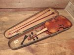 Vintage Violin Antonius Stradivarius Cremona Faciebat Anno 1681 W/Case - PARTS!