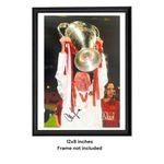 Sir Alex Ferguson Hand Signed Man Utd 2008 Moscow Trophy 12x8 Photo Verified COA