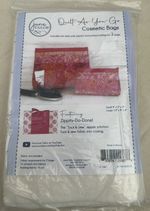 June Tailor Quilt As You Go Cosmetic Bags Set of 2 Large & Small Brand New