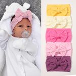 5Pcs/Set Baby Headband Cute Bowknot Newborn Girls Hair Band Soft Elastic Kids