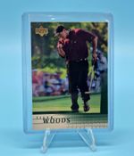 Rare Tiger Woods Rookie PGA Tour Golf Trading Card 2001 Upper Deck #1 MINT