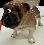 Large Vintage British Bulldog Dog Figure Figurine Ornament