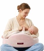 Momcozy MaxSupport Nursing Pillow U-Shape Memory Foam Removable Cover Rose Pink