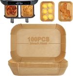 100-piece pack of disposable rectangular paper mats, non-stick baking paper for