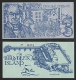 Birnbeck Island - One Halfpenny UNC Local Currency Banknote
