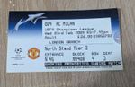 Ticket Manchester United v AC Milan Champions League 2005