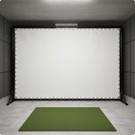 Heavy Duty Golf Simulator Screen Double Layer Impact Ball Screen with Reinforced