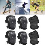 6Pcs Adult Wrist Elbow Knee Pad Skateboard Roller Skate Bike Protective Gear NEW