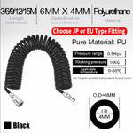 3/6/9/12/15M PU Air Compressor Hose - Flexible Pneumatic Spiral Tube Connector