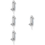 4Pcs Durable Zinc Alloy File Cabinet Lock Replacement for Home