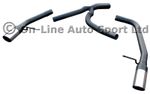 Mondeo Mk4 Hatch & Saloon 2.2 TDCi (08-14) Rear Silencer Delete Exhaust -Dual 3"