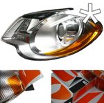 US design film for headlight indicator Volkswagen Touran 1T2 left right 